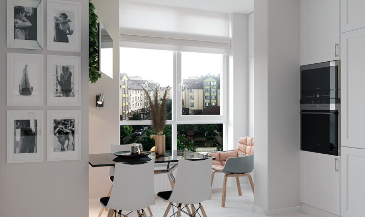 Interior design studio apartment
