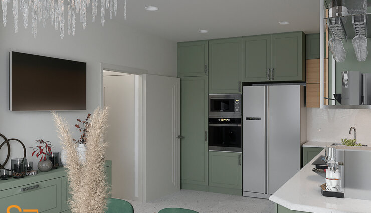 Living Room Interior in Modern Style: A Timeless Elegance