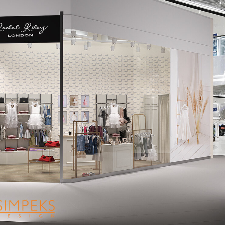Children’s clothing store design in the River Mall 50 sq. m. Kyiv