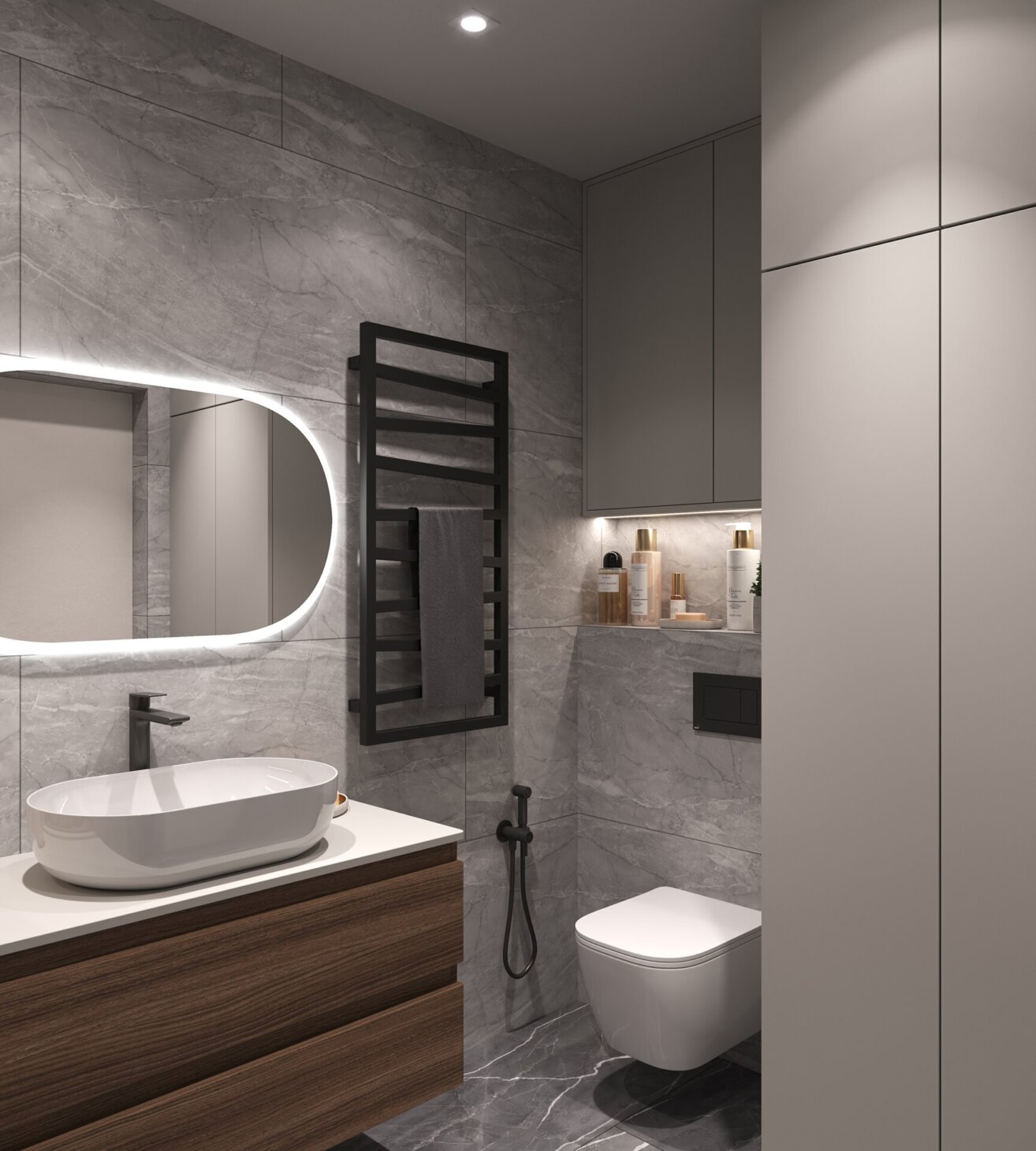 Bathroom design in a modern style
