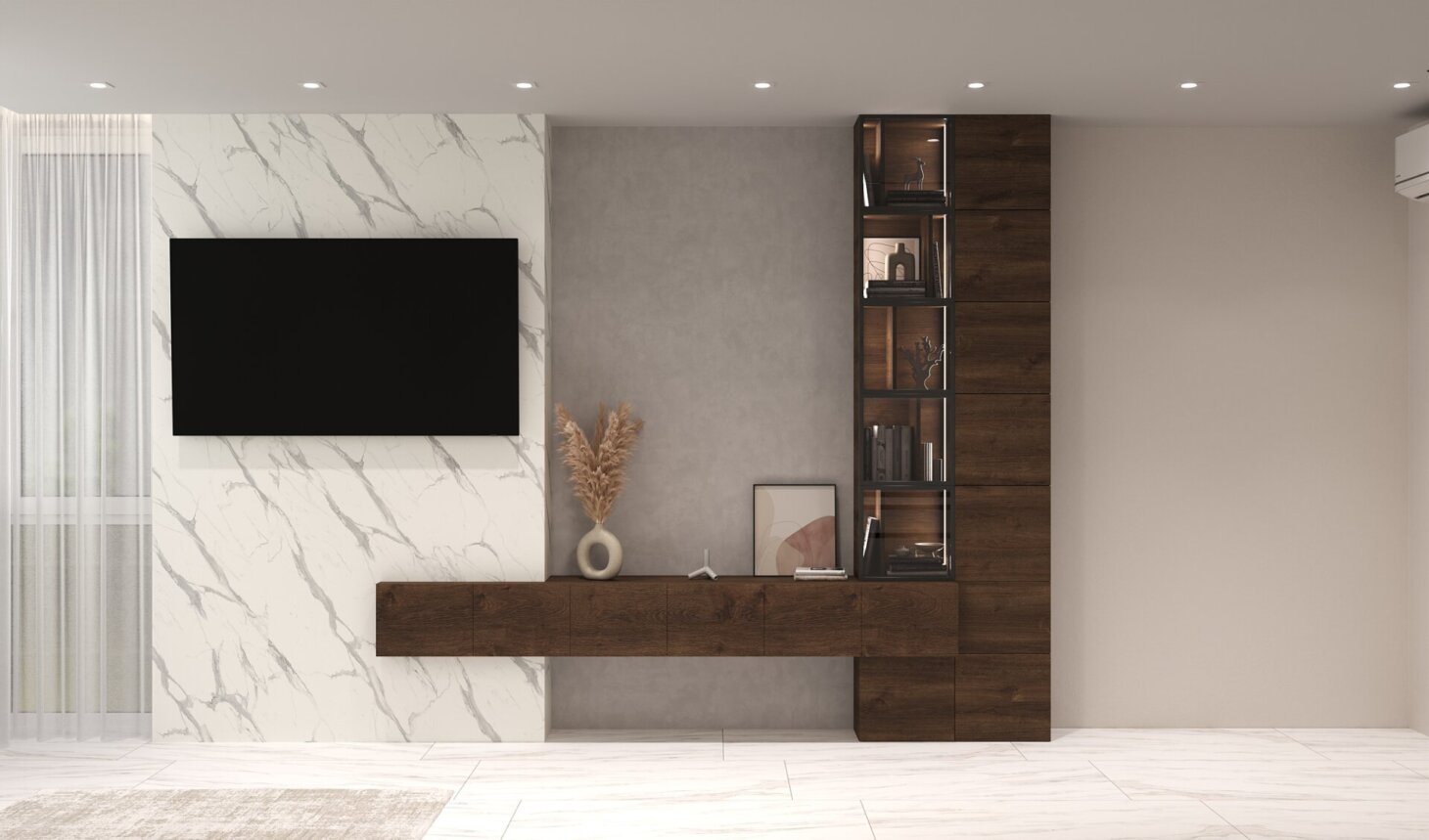 TV area in the living room